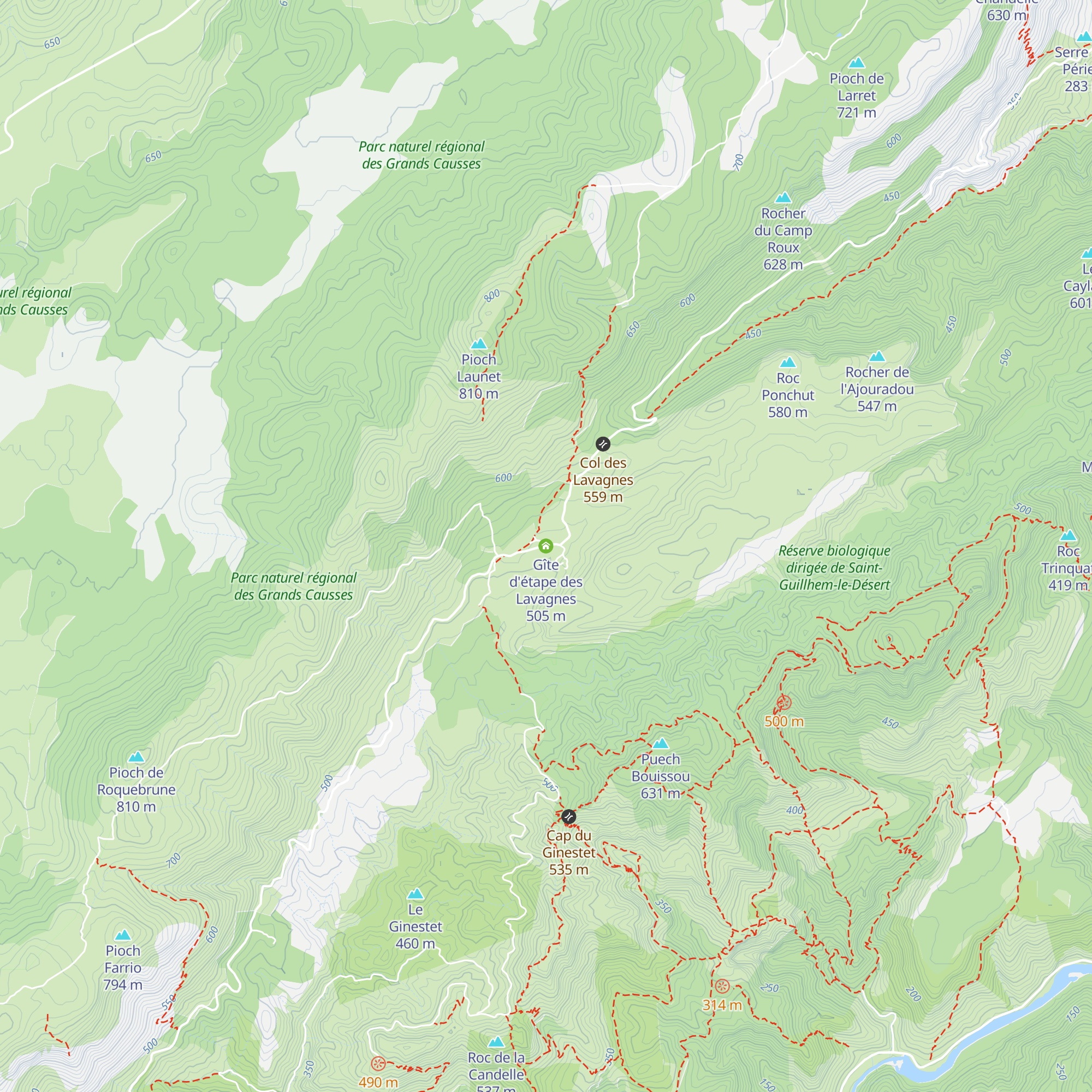 Gîte d'étape des Lavagnes map