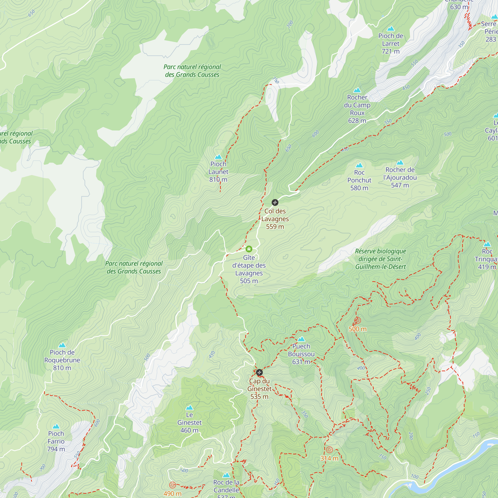 Gîte d'étape des Lavagnes map