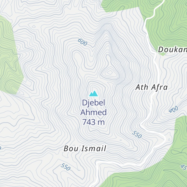 Map of Djebel Ahmed