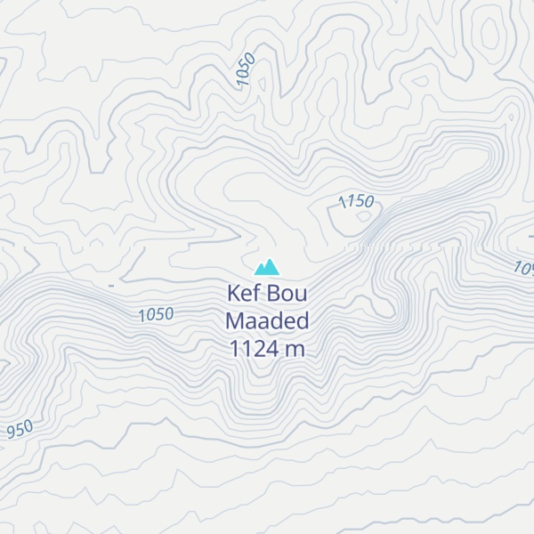 Map of Kef Bou Maaded