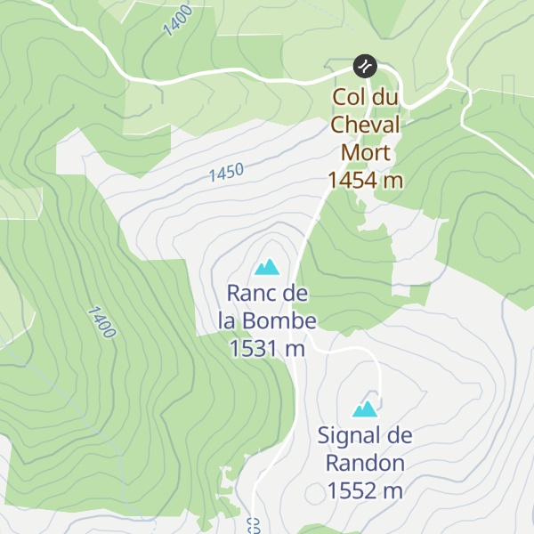 Map of Ranc de la Bombe