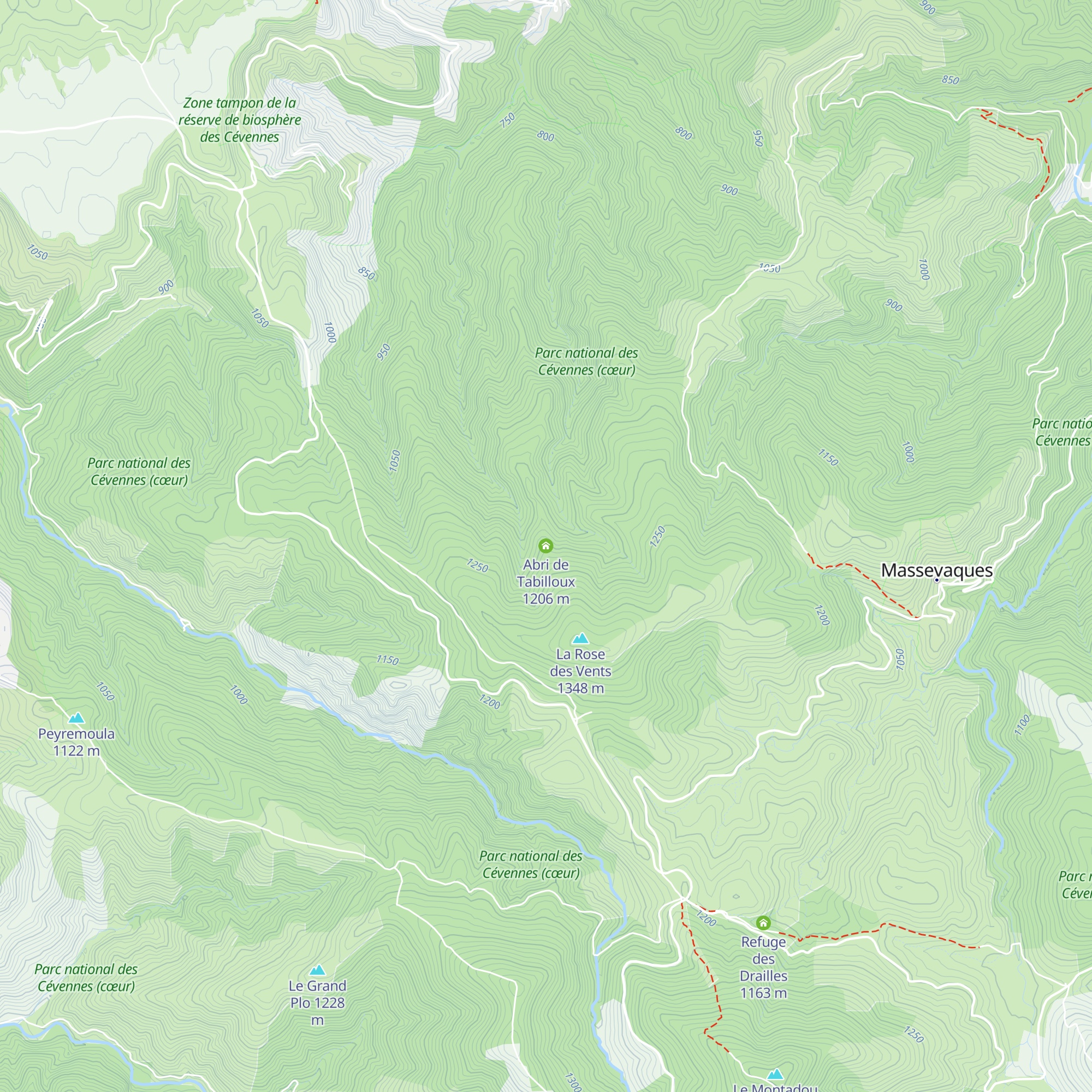 Abri de Tabilloux map