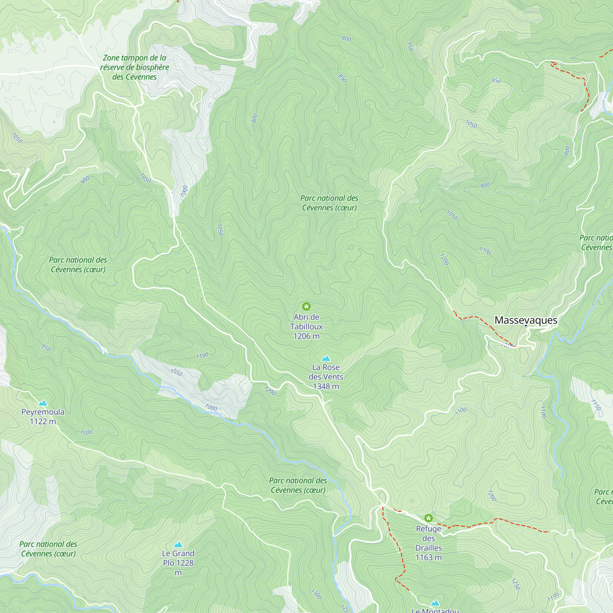 Abri de Tabilloux map