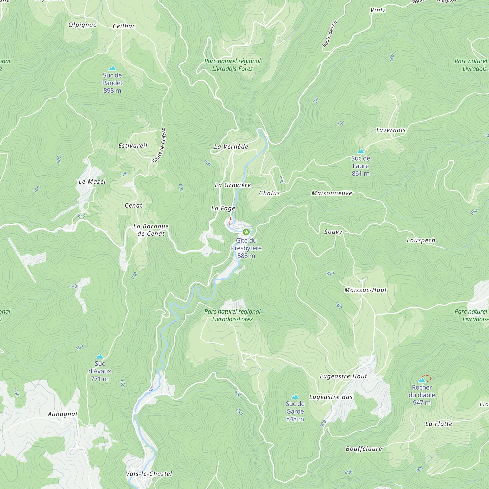 Gîte le Saint Joseph map