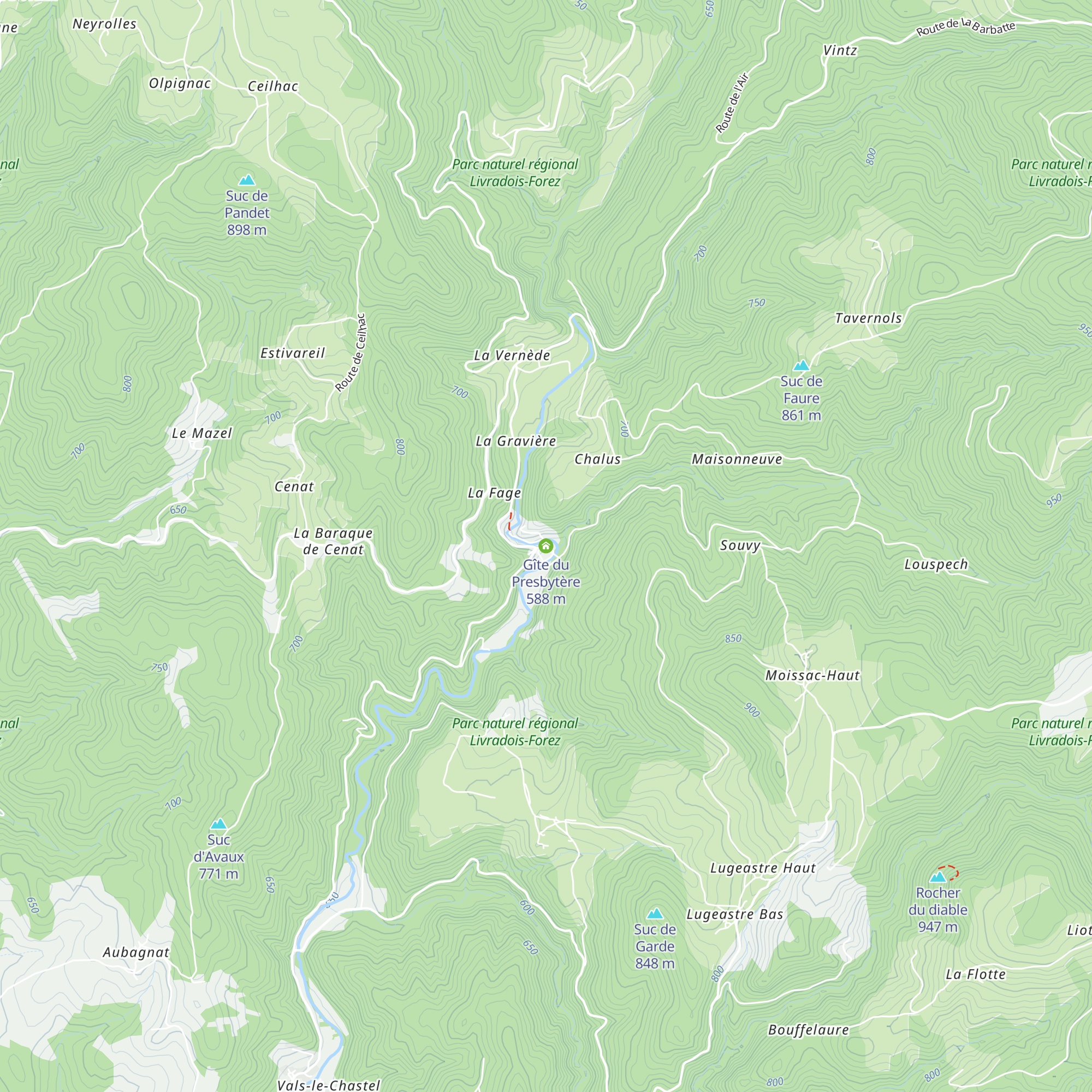 Gîte du Presbytère map