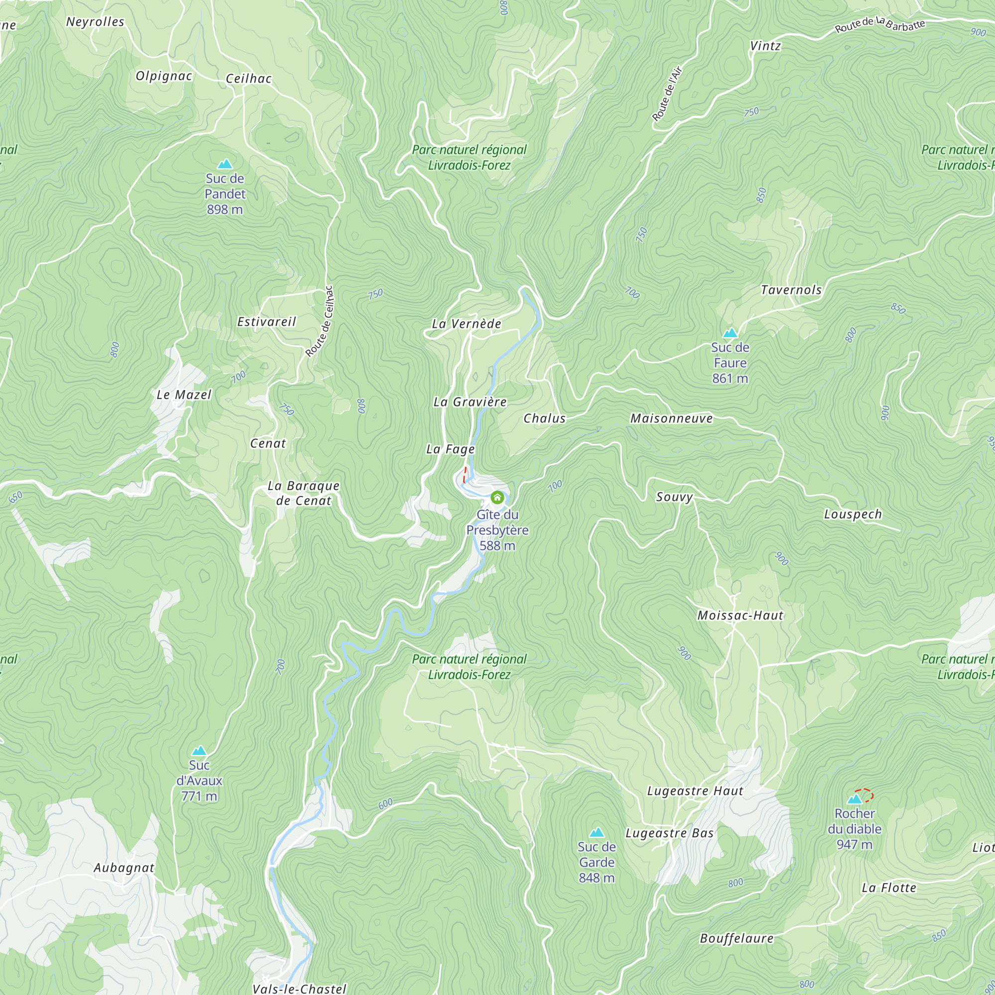 Gîte du Presbytère map