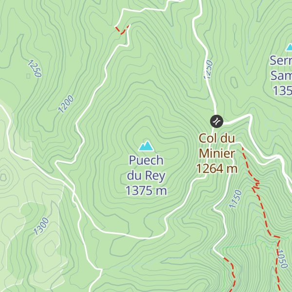 Map of Puech du Rey