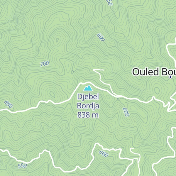 Map of Djebel Bordja