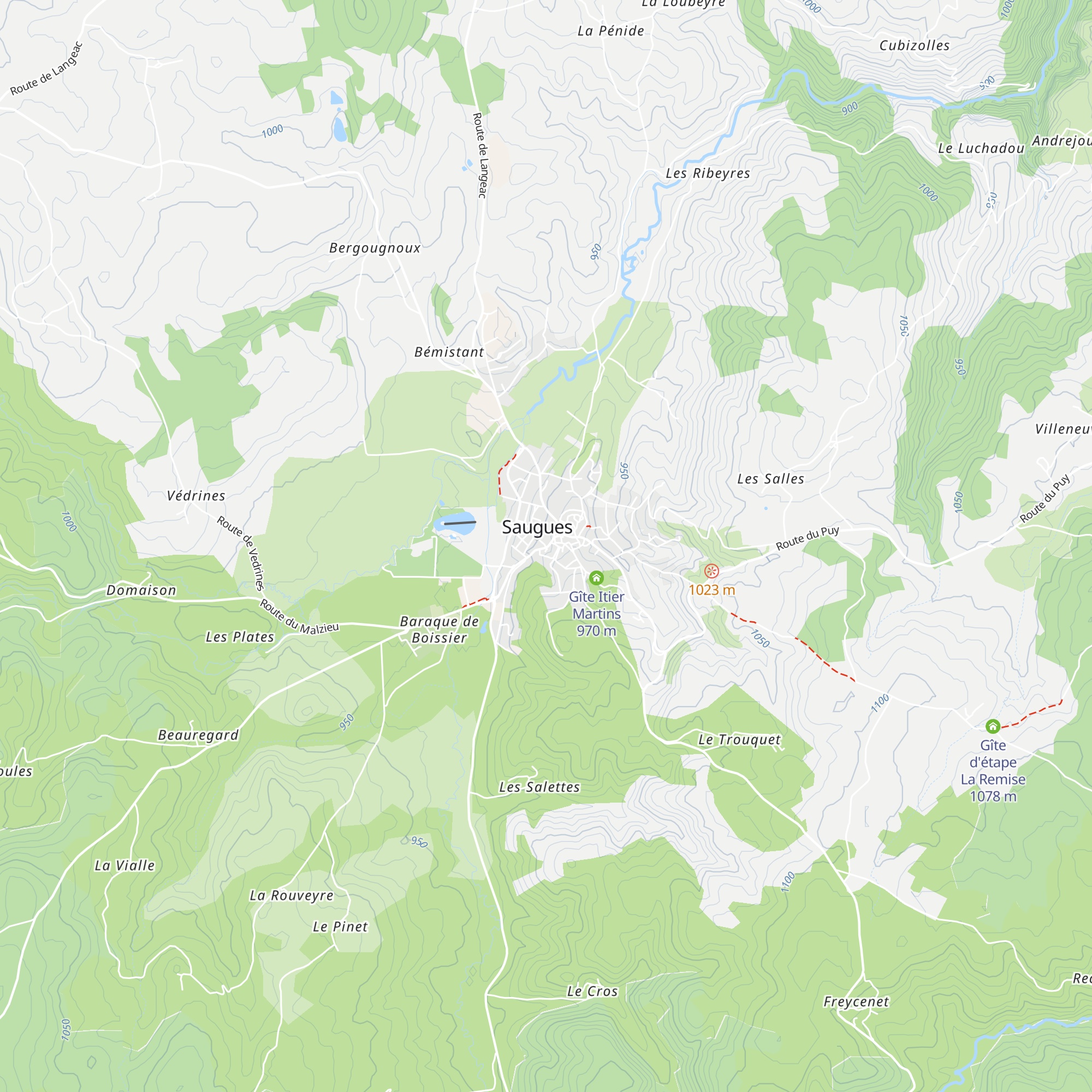 Gîte d'étape communal map