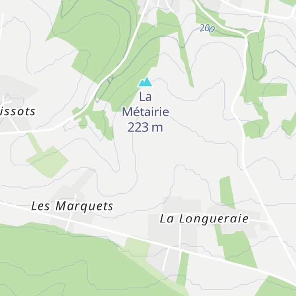Map of La Blanchetterie