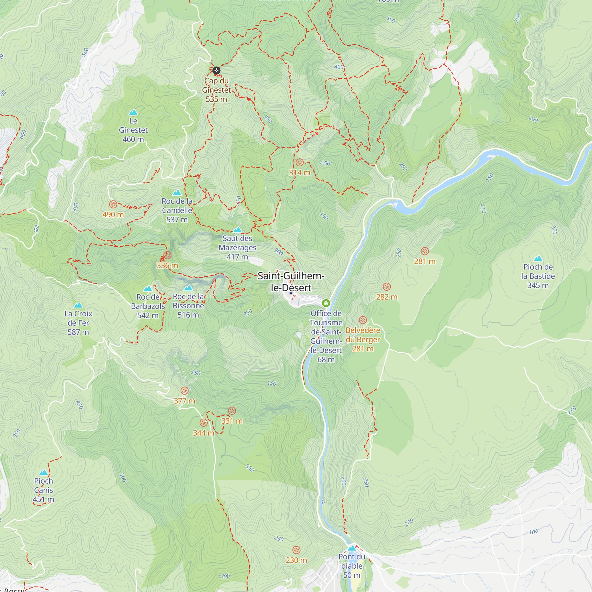 Chalet de Saint-Guilhem-le-Désert map