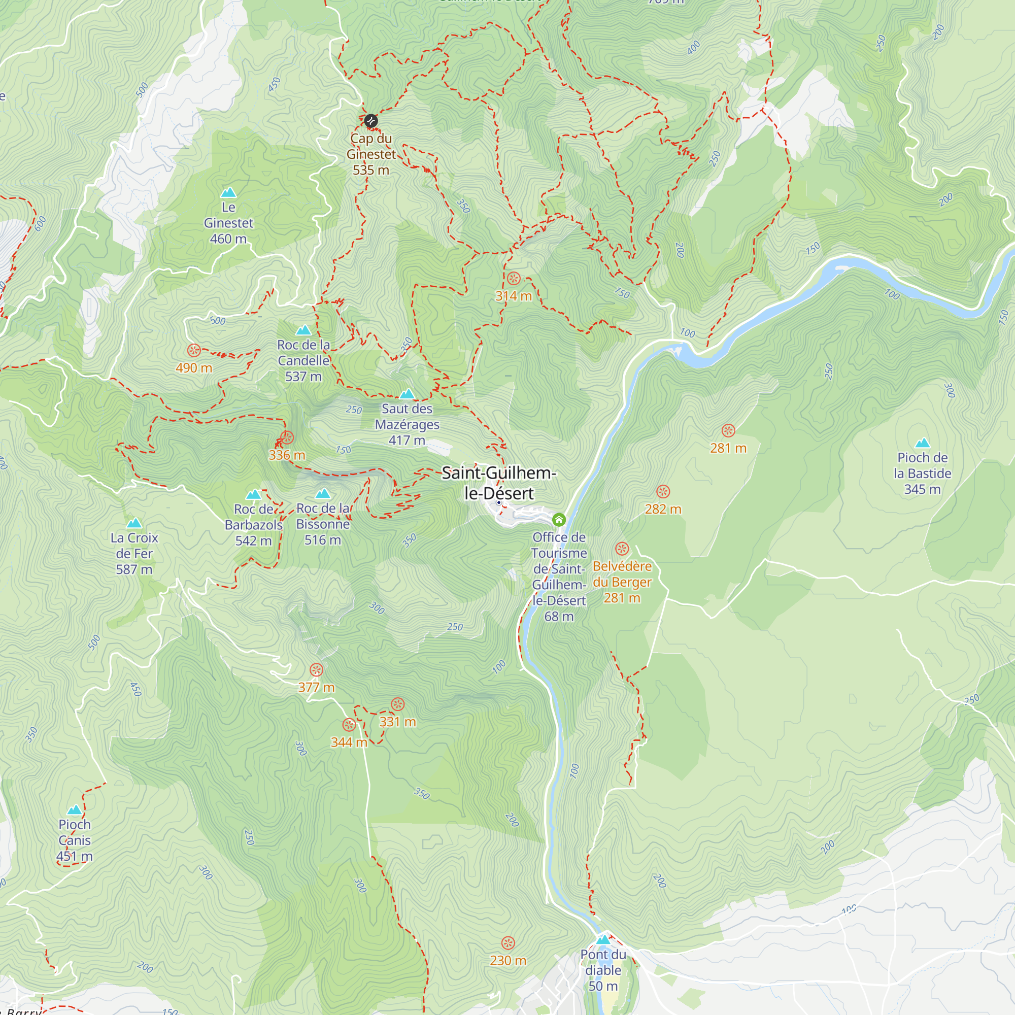 Chalet de Saint-Guilhem-le-Désert map