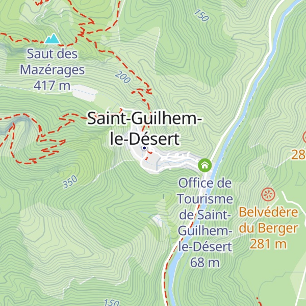 Map of Chalet de Saint-Guilhem-le-Désert