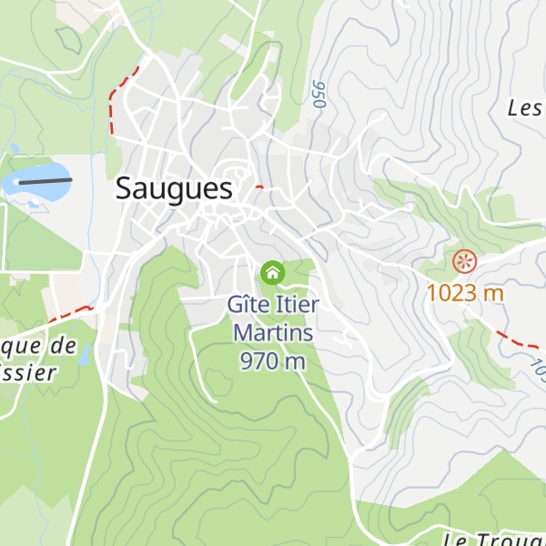 Map of Gîte Itier Martins