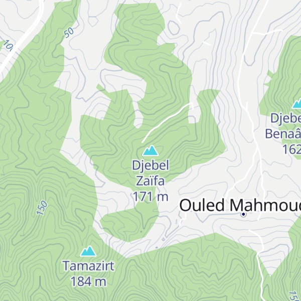 Map of Djebel Zaïfa