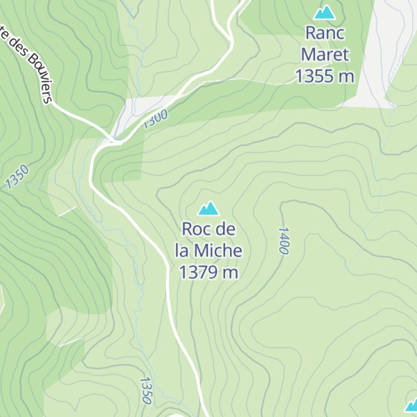 Map of Roc de la Miche
