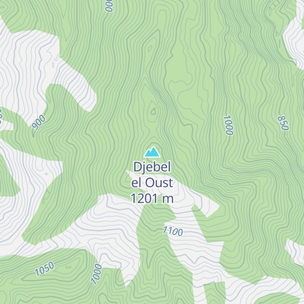 Map of Djebel el Oust