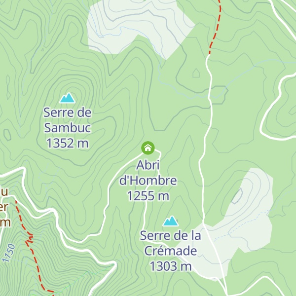 Map of Abri d'Hombre