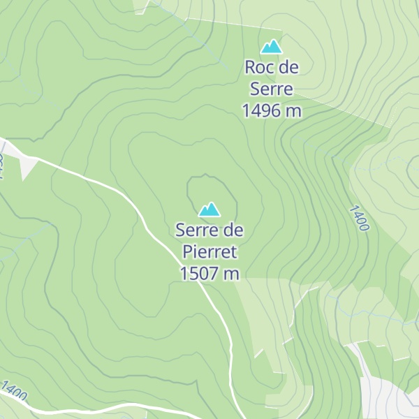 Map of Serre de Pierret