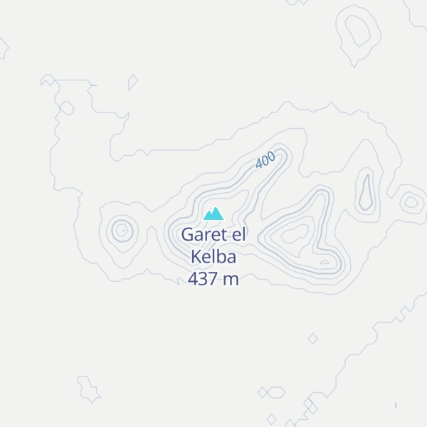Map of Garet el Kelba