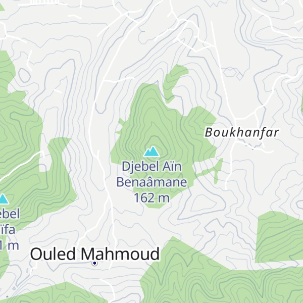 Map of Djebel Aïn Benaâmane