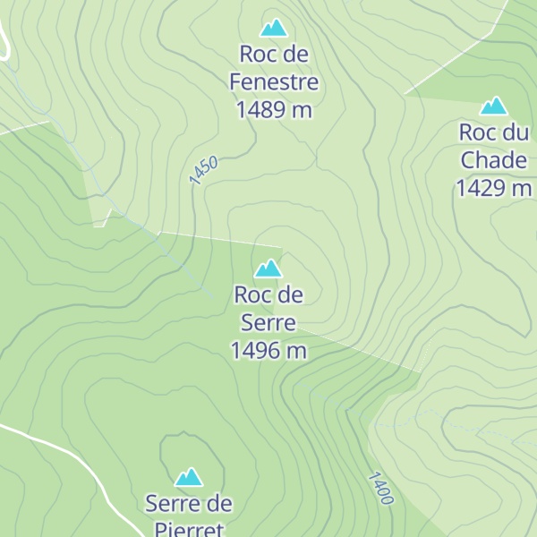 Map of Roc de Serre