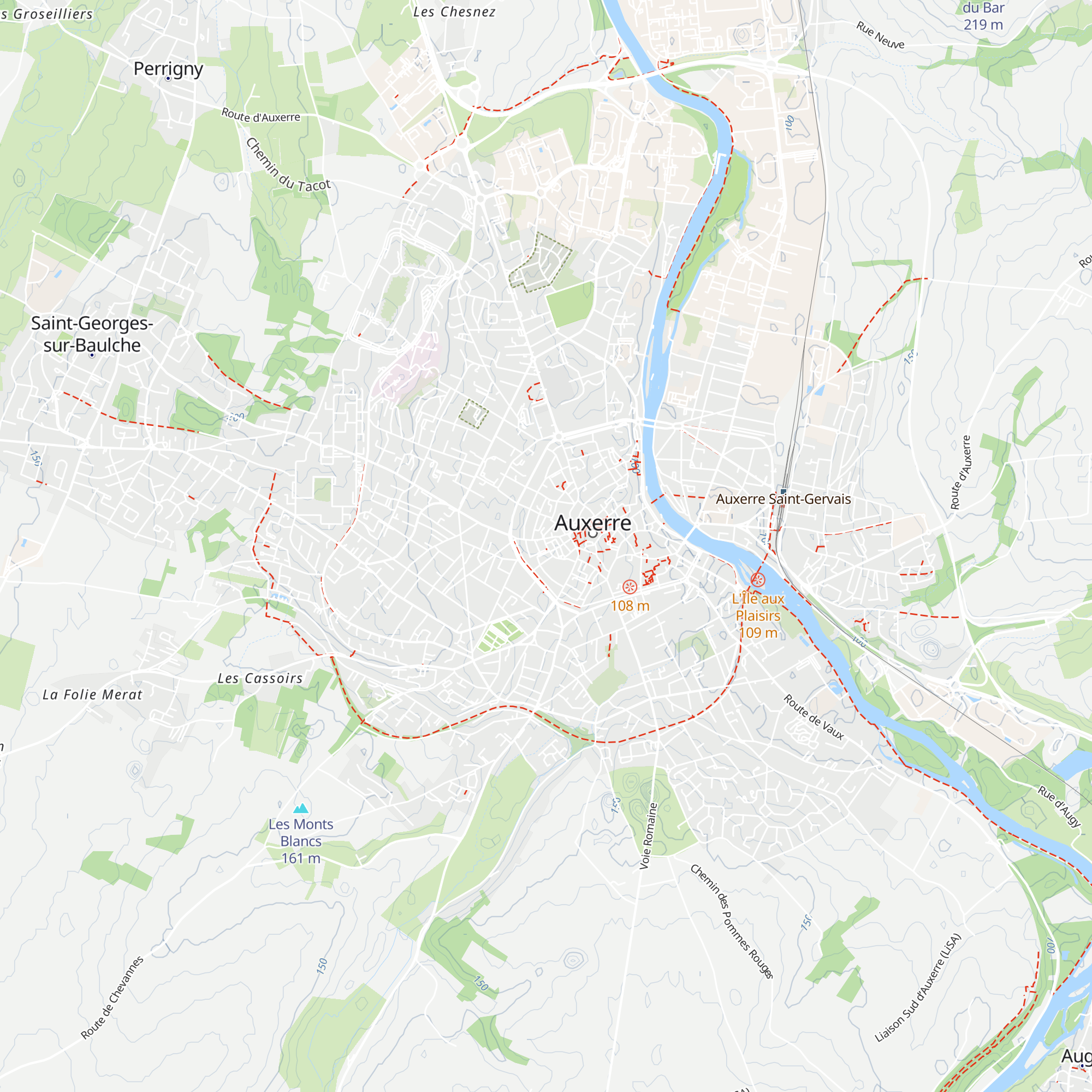 Gîte Le Bacchus map