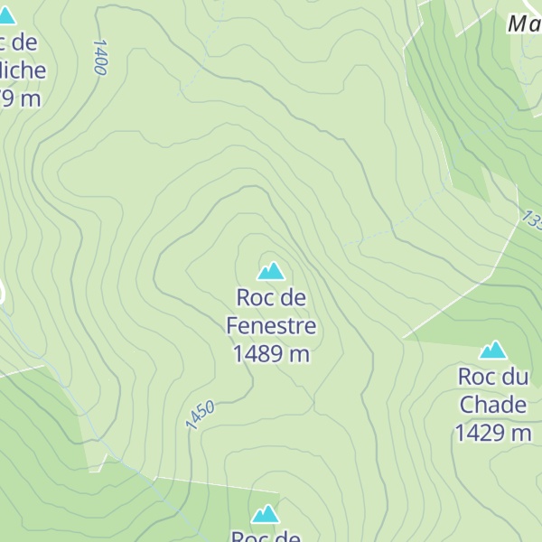 Map of Roc de Fenestre