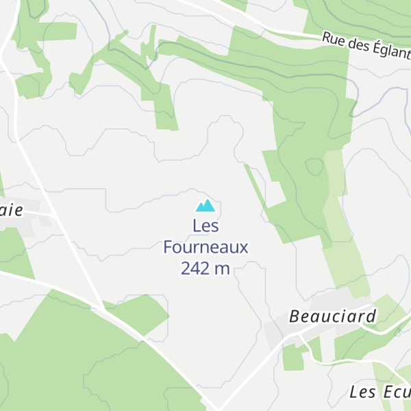 Map of Les Fourneaux