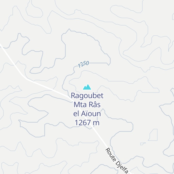 Map of Ragoubet Mta Râs el Aïoun