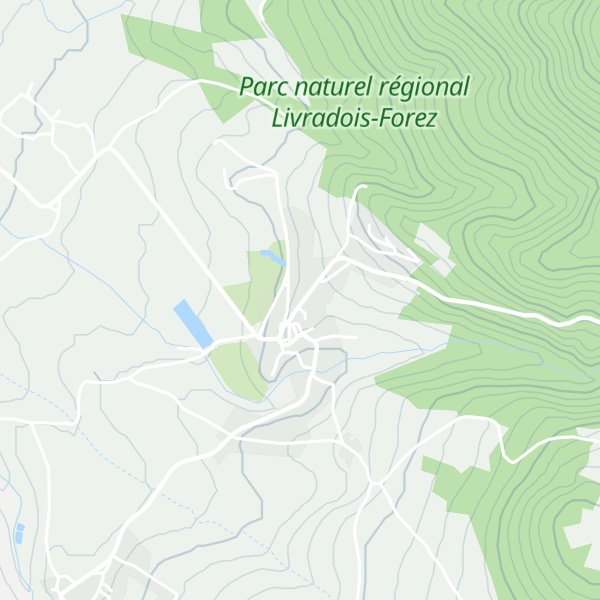 Map of Gîte d'étape communal de Chavaniac Lafayette