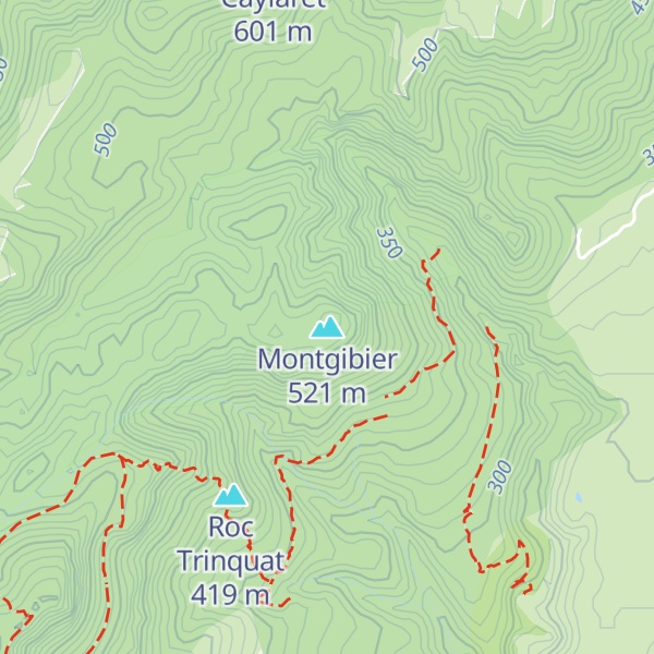 Map of Montgibier