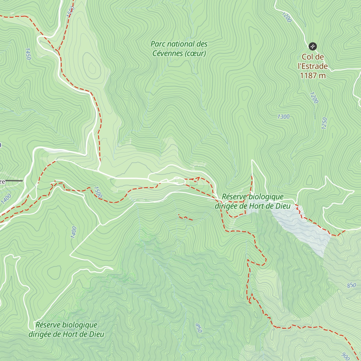 Gîte d'étape du Mont Aigoual map