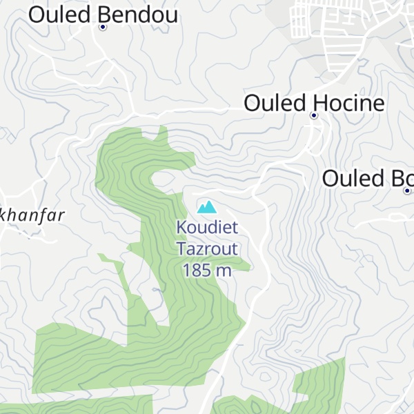 Map of Koudiet Tazrout