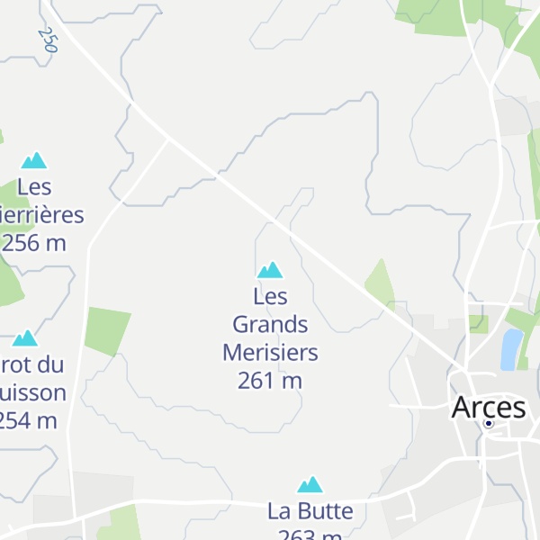 Map of Les Grands Merisiers