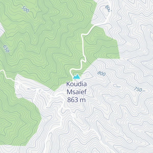 Map of Koudia Msaïef
