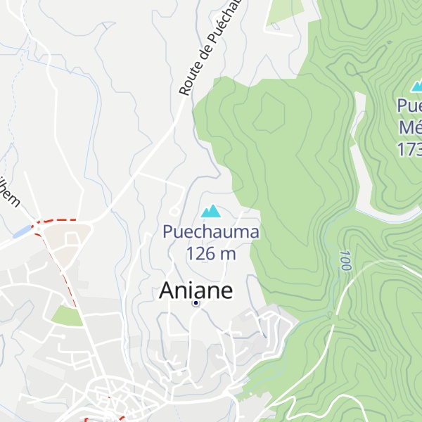 Map of Puechauma
