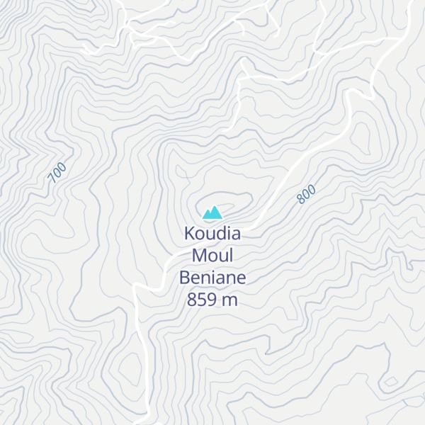 Map of Koudia Moul Beniane