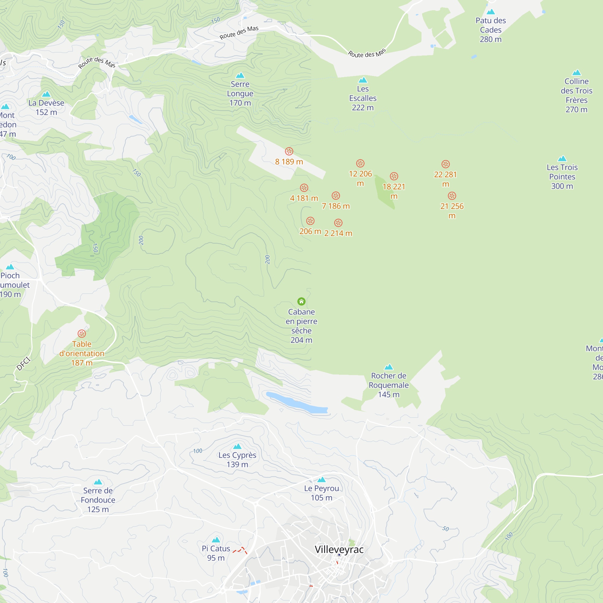 Cabane en pierre sêche map
