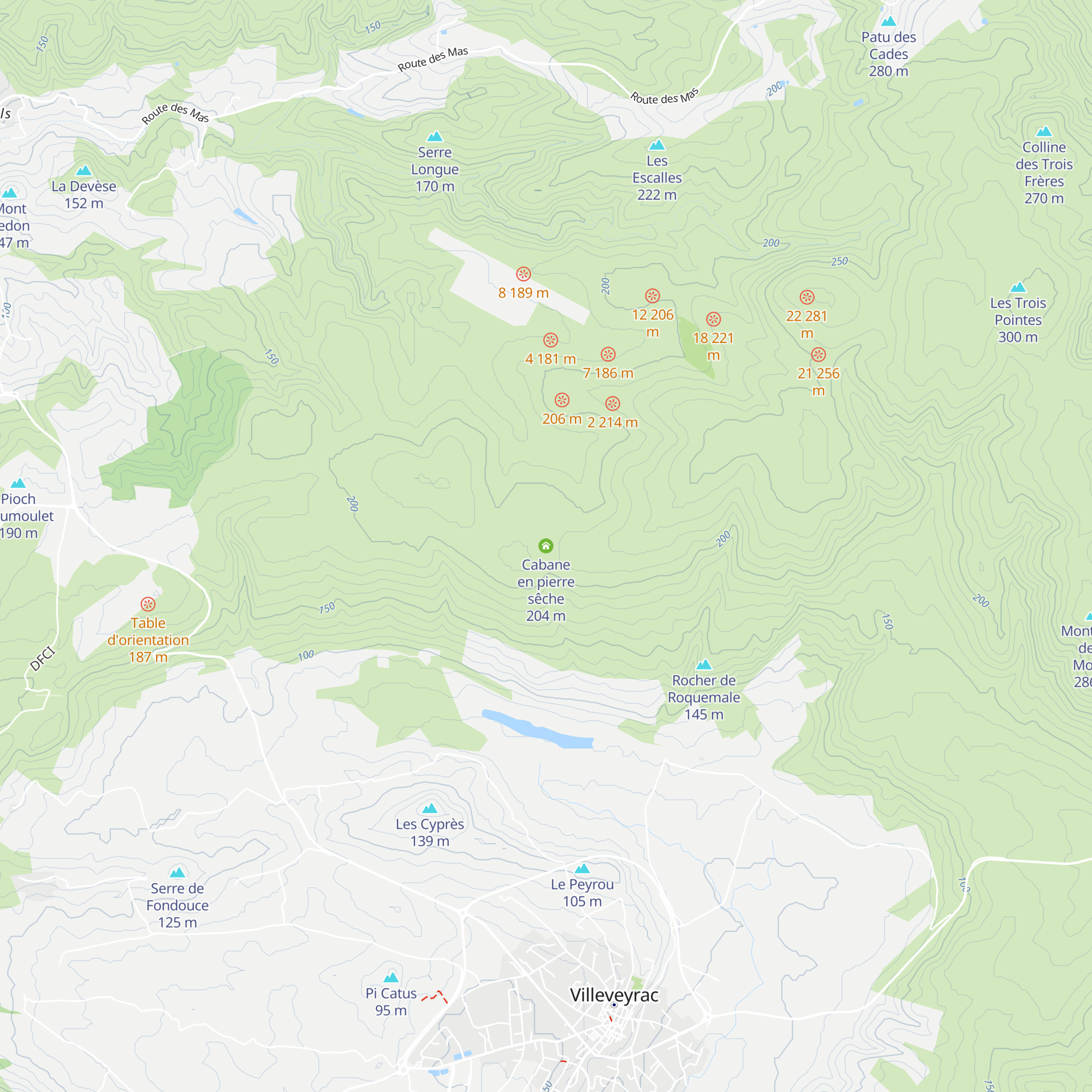 Cabane en pierre sêche map