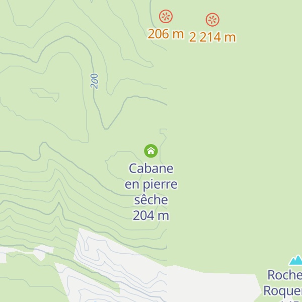 Map of Cabane en pierre sêche