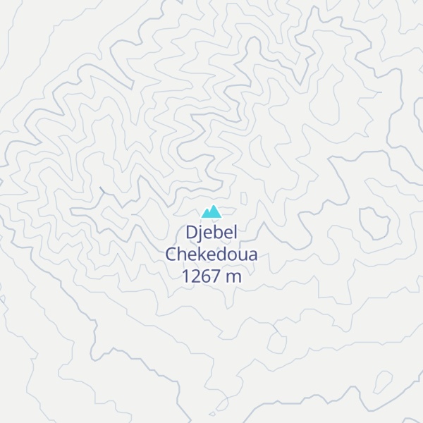 Map of Djebel Chekedoua