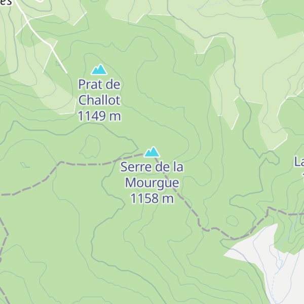 Map of Serre de la Mourgue