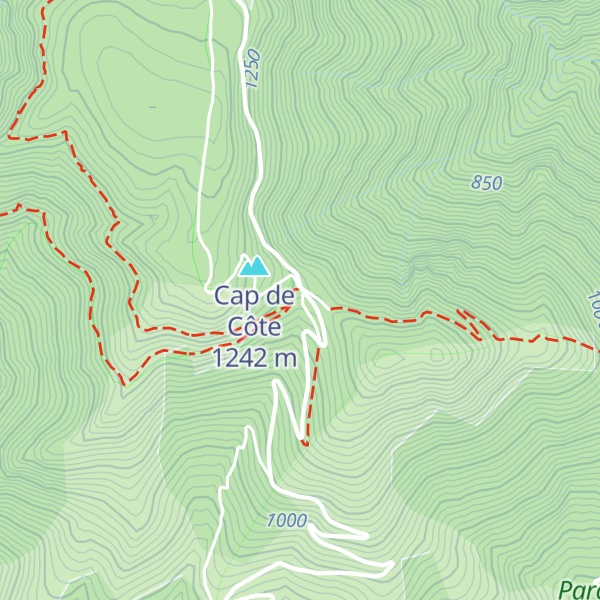 Map of Gîte d'étape Cap de Coste