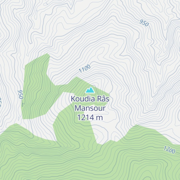 Map of Koudia Râs Mansour