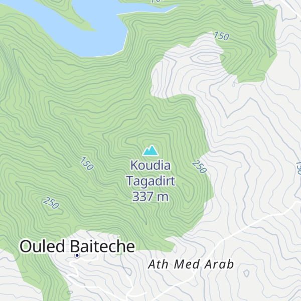 Map of Koudia Tagadirt