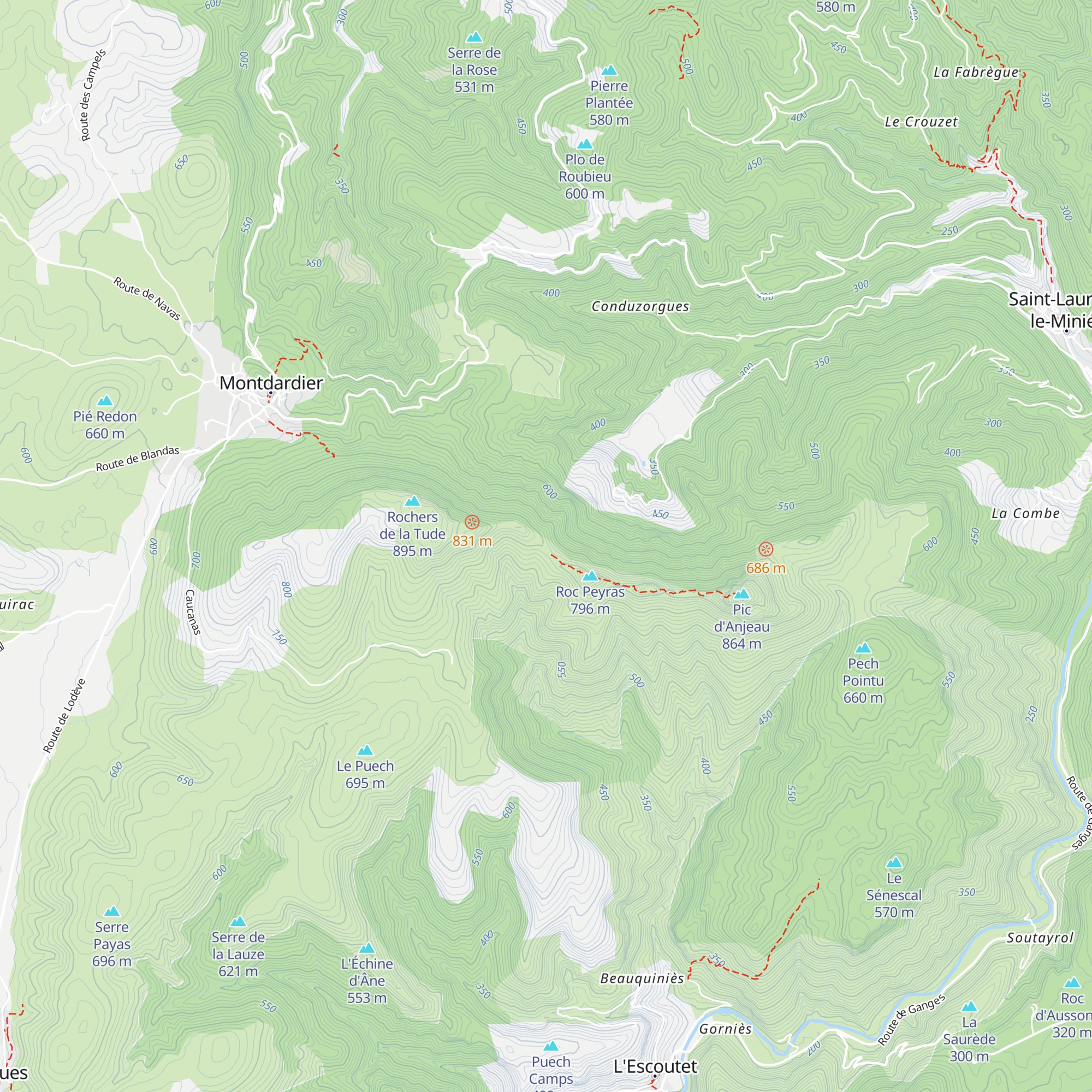 Cabane du Col de la Baraquette map