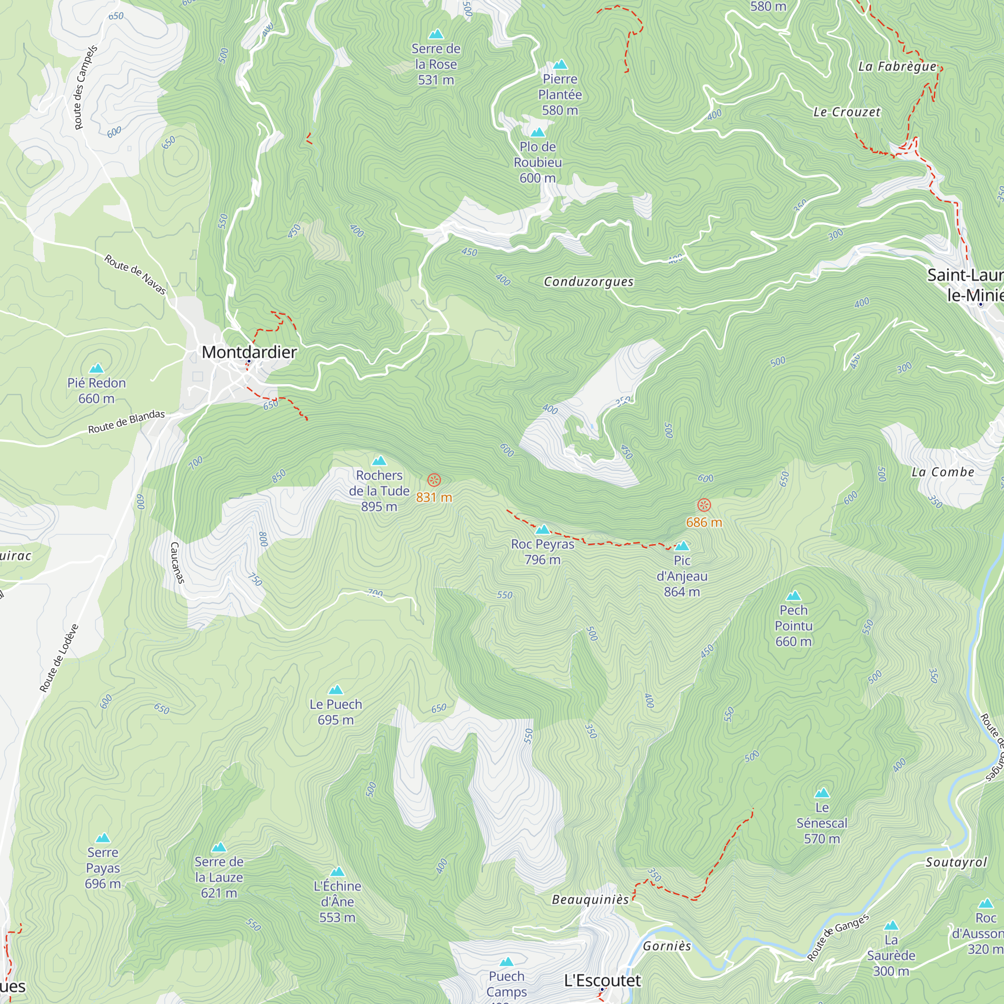 Cabane du Col de la Baraquette map