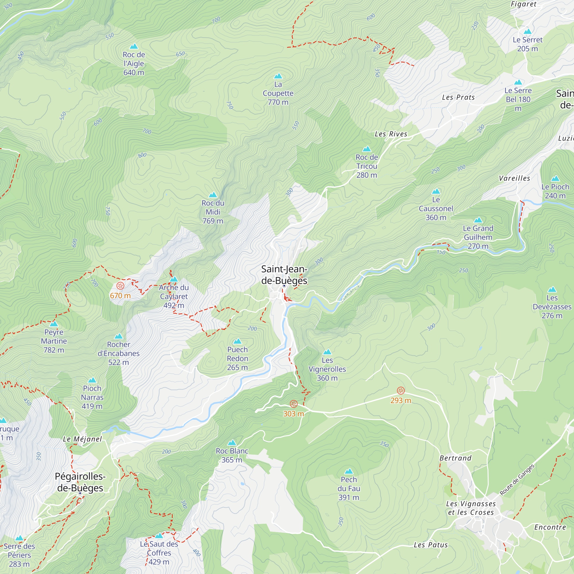Gîte Val de Buèges map