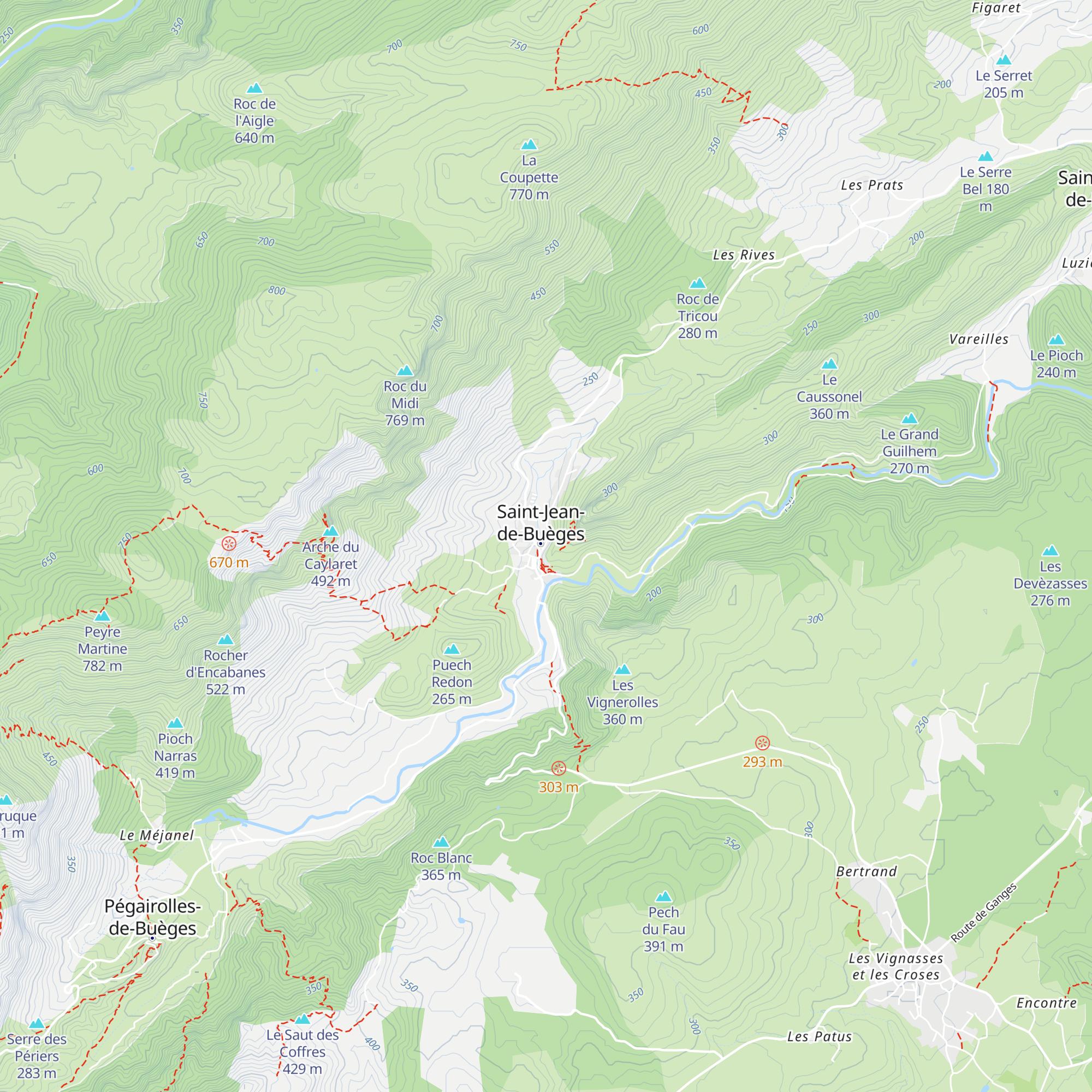 Gîte Val de Buèges map